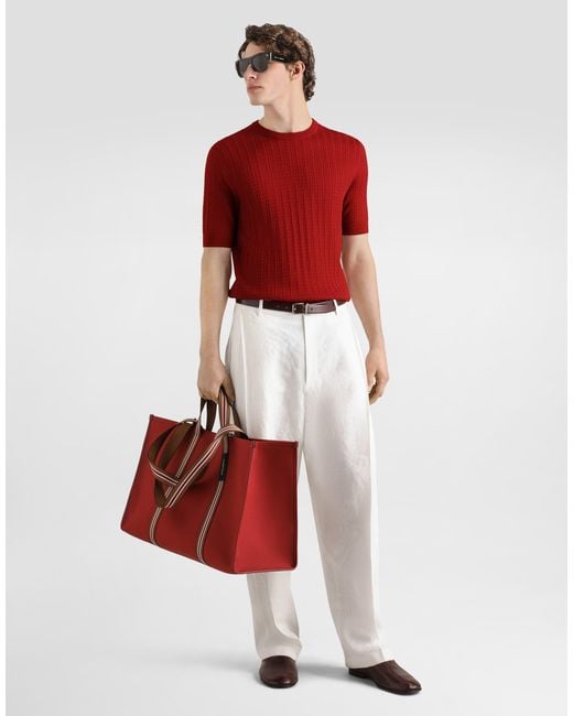 Dolce & Gabbana White Pantalone for men