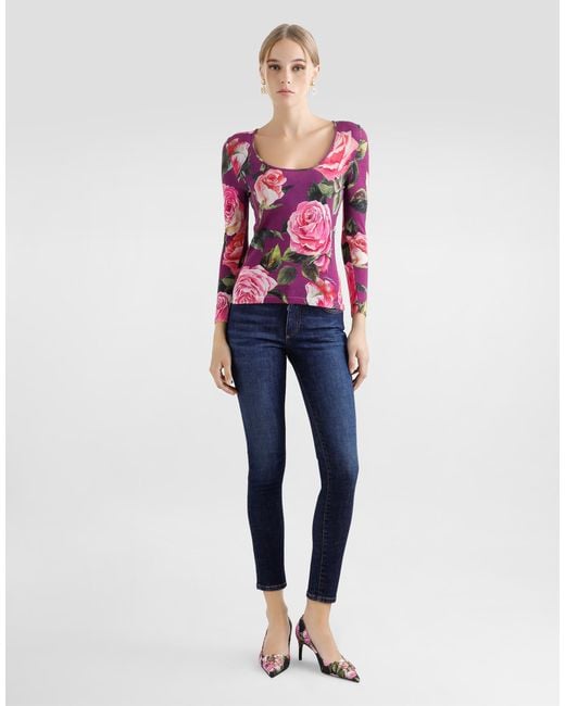 Dolce & Gabbana Blue Skinny Denim Jeans