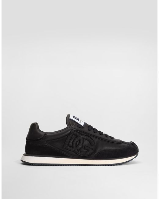 Dolce & Gabbana メンズ ブラック ロゴパッチ スニーカー 【公式通販】