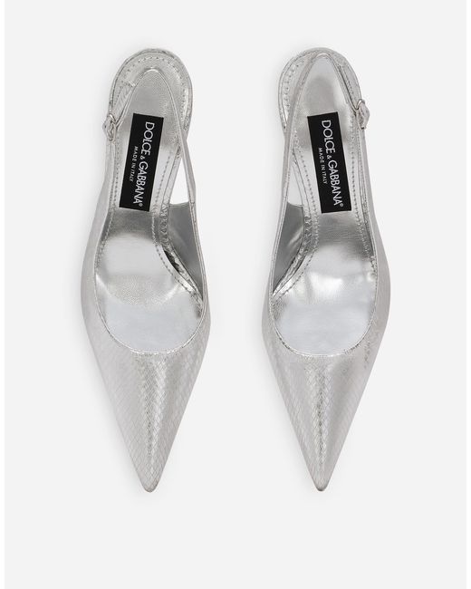 Dolce & Gabbana White Slingback