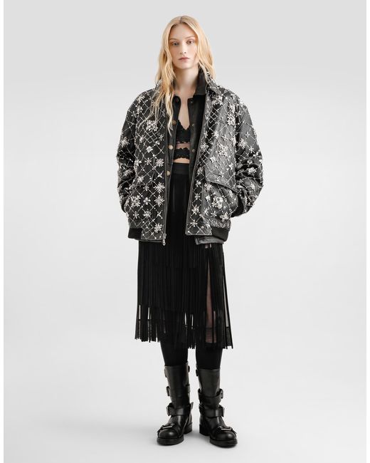 Dolce & Gabbana Black Organza Skirt