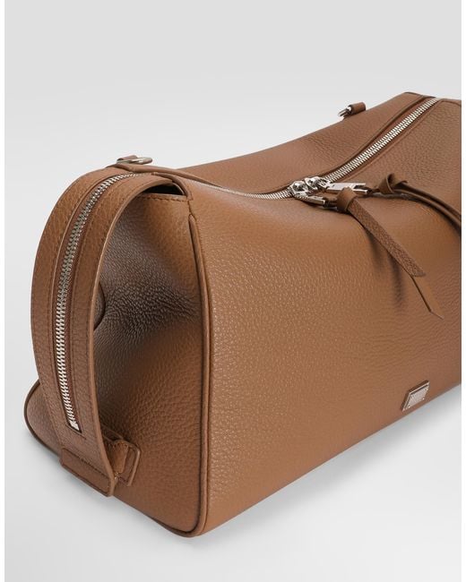 Dolce & Gabbana Brown Vittoria Calfskin Crossbody Bag for men
