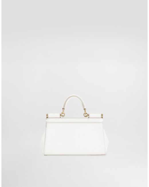 Dolce & Gabbana White Small Sicily Handbag