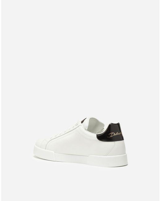 Dolce & Gabbana Natural Leather Portofino Sneakers - Women for men