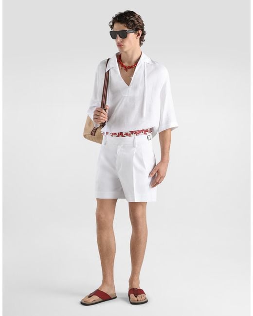 Dolce & Gabbana White Pantalone for men