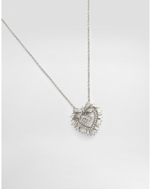 Dolce & Gabbana White Devotion Necklace 18-Carat And Diamonds