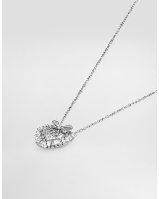 Dolce & Gabbana White Devotion Necklace 18-Carat And Diamonds
