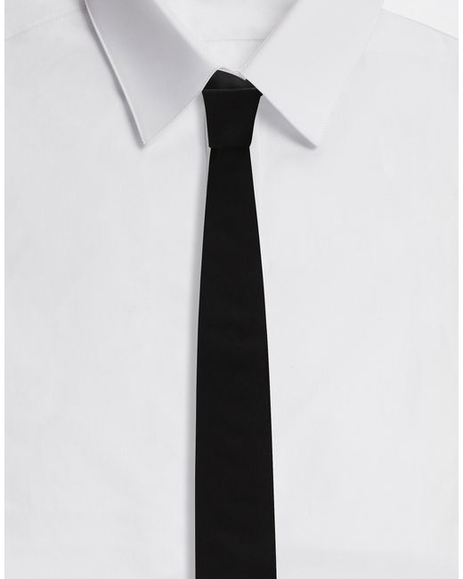 Cravate en soie Dolce & Gabbana pour homme en coloris White