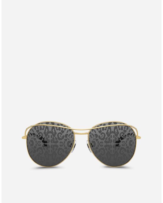 Dolce & Gabbana Metallic Slim Sunglasses