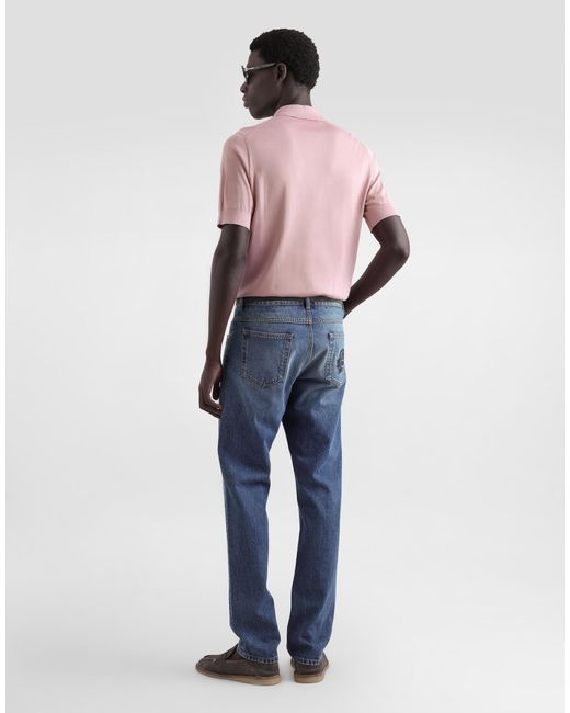 Dolce & Gabbana Blue Denim Trousers for men