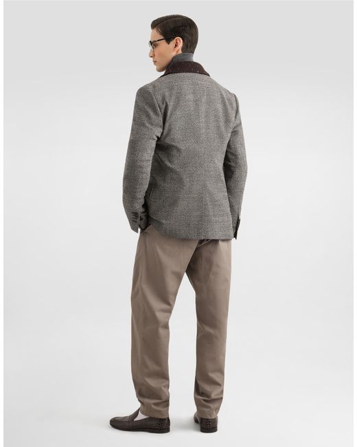 Dolce & Gabbana Gray Portofino Single-Breasted Jacket for men