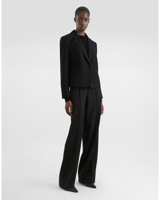 Dolce & Gabbana Black Bi-Stretch Sallia Jacket