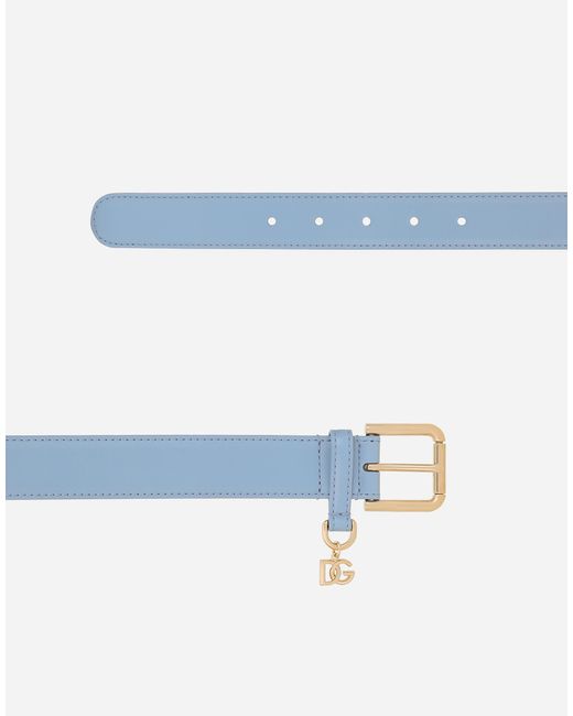 Dolce & Gabbana Blue Dg Charm Belt