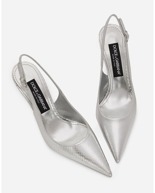 Dolce & Gabbana White Slingback