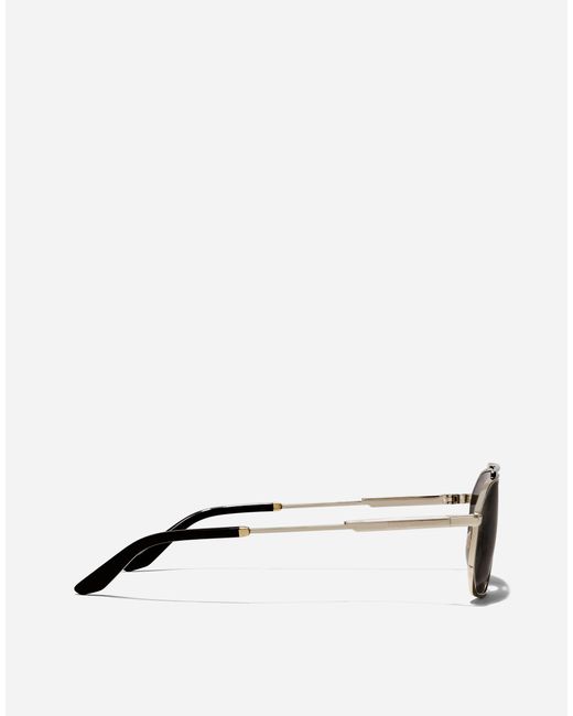 Dolce & Gabbana Gray Metal Classic Sunglasses for men