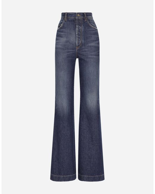 Dolce & Gabbana Blue Flared Denim Jeans
