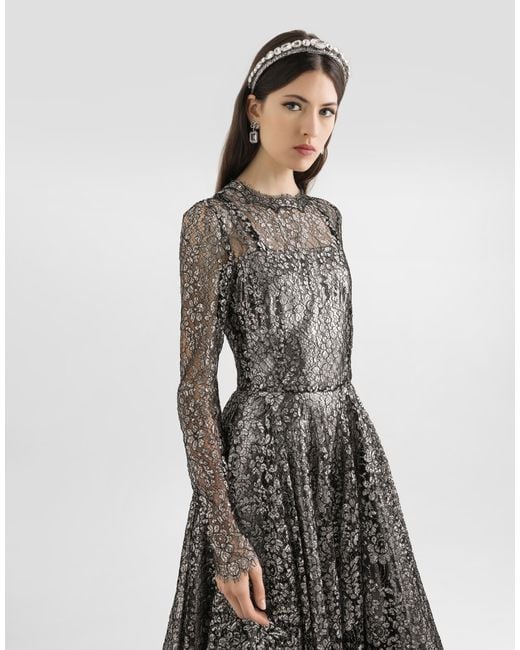 Dolce & Gabbana Gray Abito