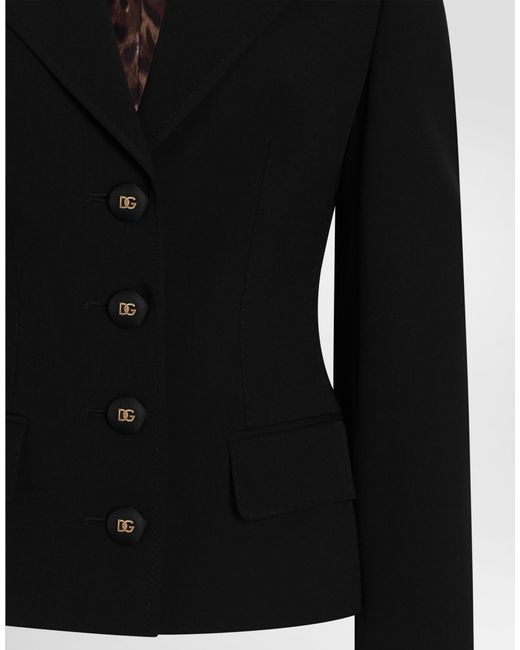 Dolce & Gabbana Black Single-Breasted Jacket