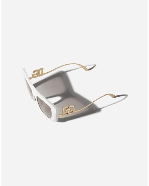 Occhiali Da Sole Dg Diva di Dolce & Gabbana in White