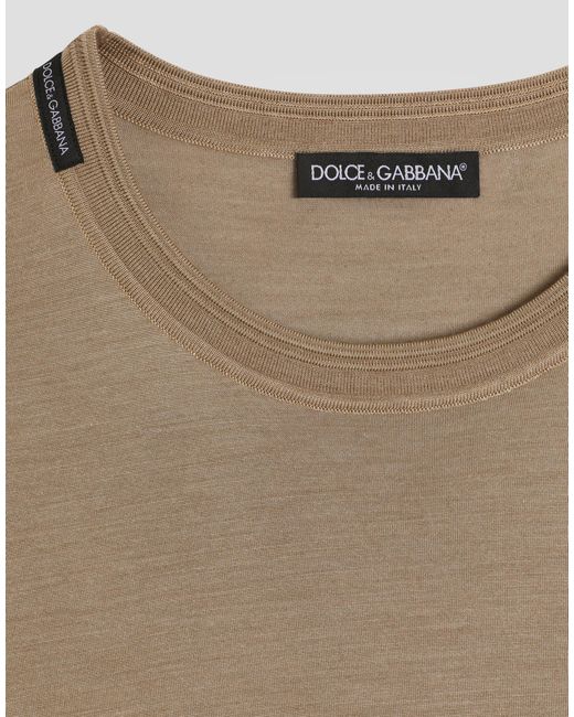 Dolce & Gabbana Natural T-Shirt M/Corta Giro for men
