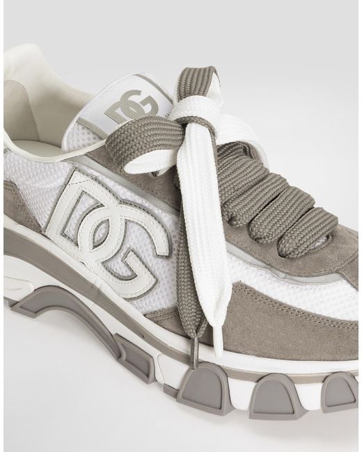 Dolce & Gabbana Multicolor Dg Country Road Nylon And Leather Sneakers for men