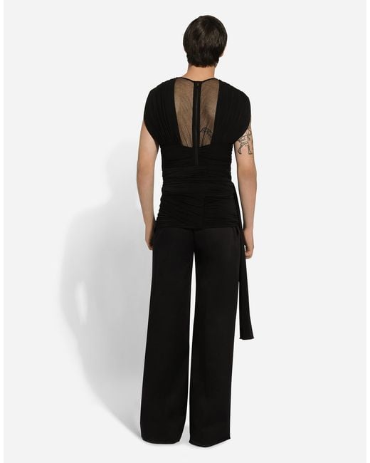 Dolce & Gabbana Black Pantalone for men