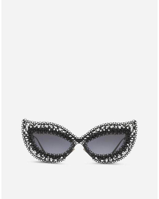 Dolce & Gabbana Black Sonnenbrille Filigree