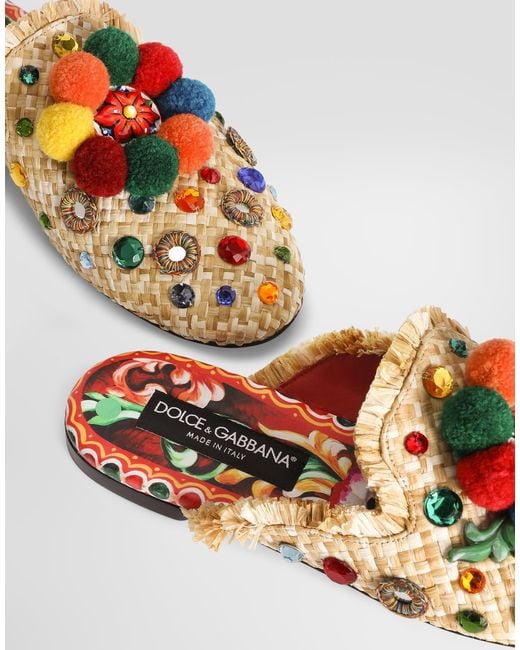 Dolce & Gabbana Multicolor Sabot/Mule