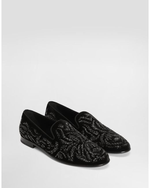 Dolce & Gabbana Black Pantofola for men
