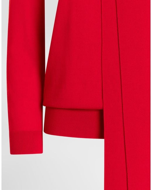 Dolce & Gabbana Red Virgin Wool Pullover�
