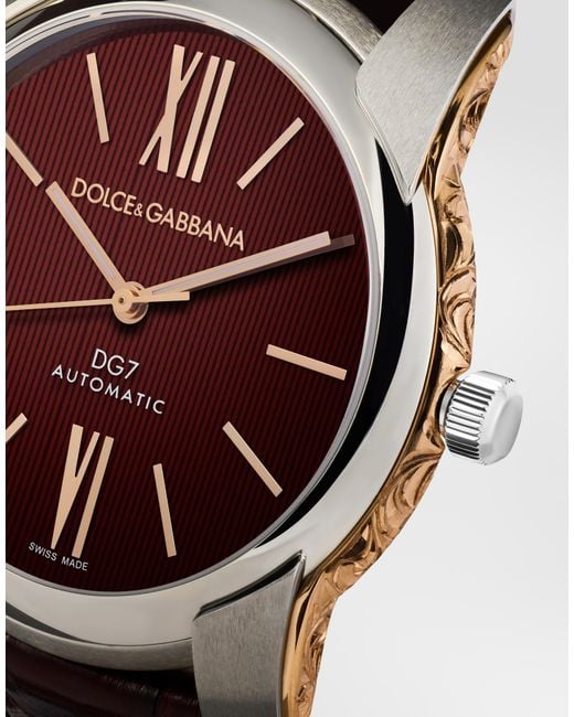 Dolce & Gabbana Red Dg7 Gattopardo Watch for men