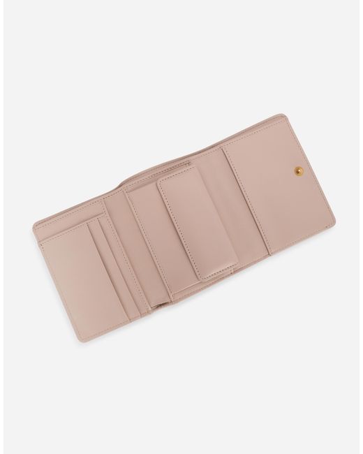 Dolce & Gabbana Pink Devotion Matelasse Wallet