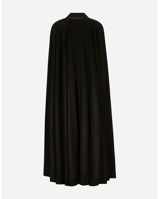 Dolce & Gabbana フェザーディテール ケープ Black