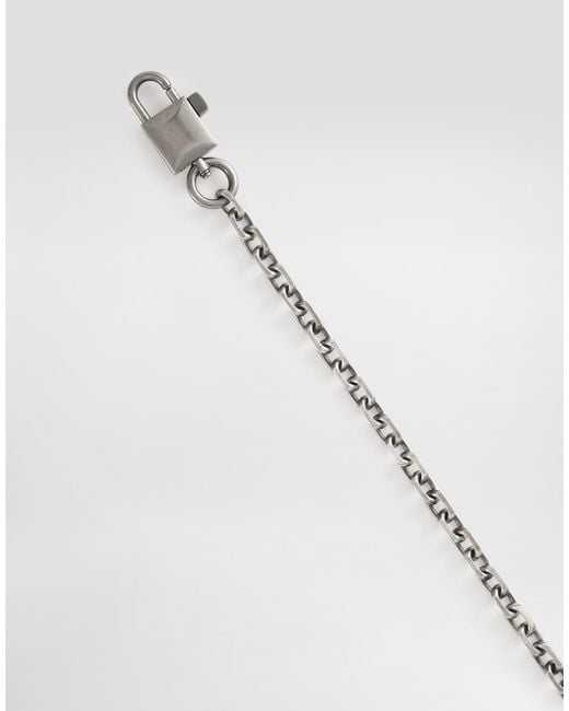 Dolce & Gabbana Metallic Chain Necklace for men