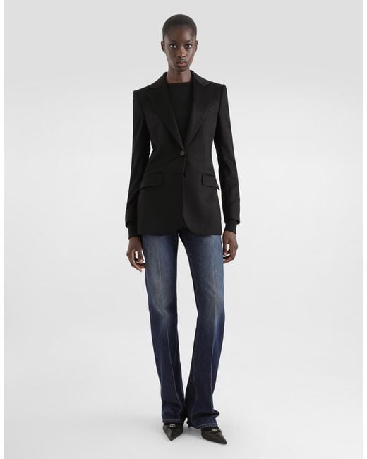 Dolce & Gabbana Black Single-Breasted Jacket