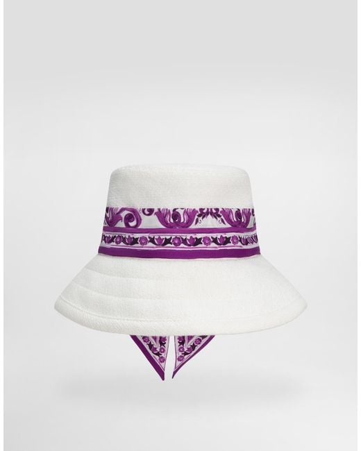 Dolce & Gabbana Purple Mat Hat