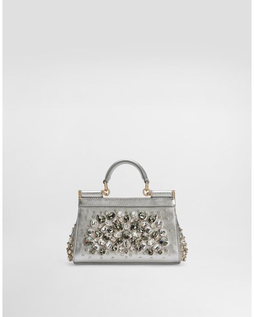 Dolce & Gabbana White Sicily Small Handbag