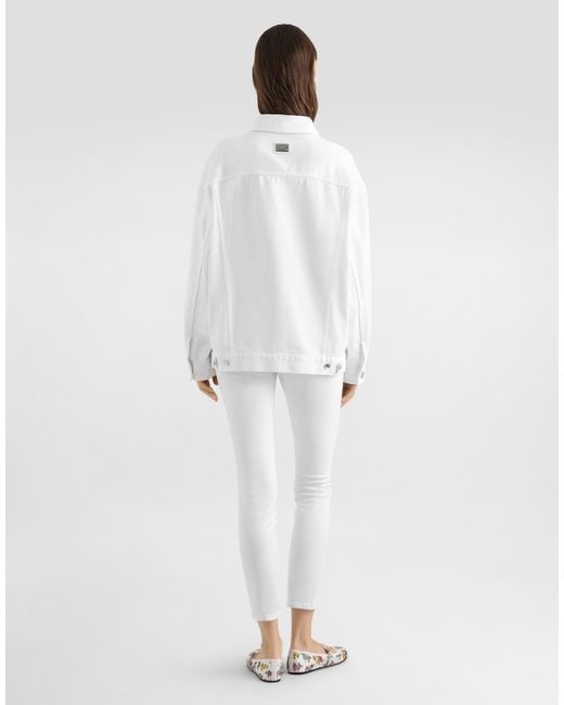 Dolce & Gabbana White Denim Jacket