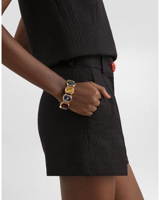 Dolce & Gabbana Black Fabric Bermuda Shorts