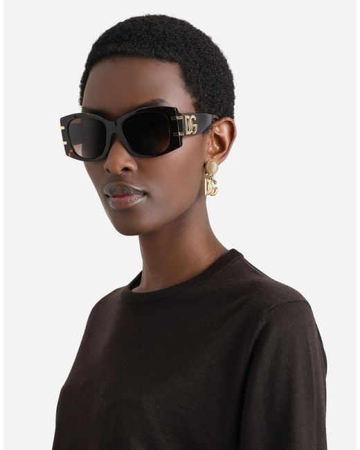 Dolce & Gabbana Brown Dg Griffe Sunglasses