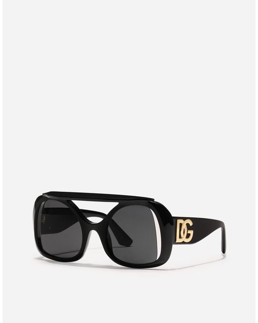 Dolce & Gabbana レディース ブラック Sicilian Street Sunglasses