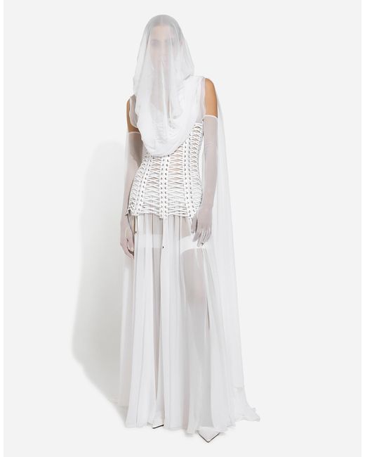 Dolce & Gabbana ロンググラブ チュール White
