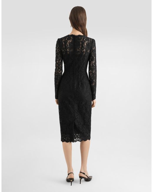 Dolce & Gabbana Black Cordonetto Lace Dress