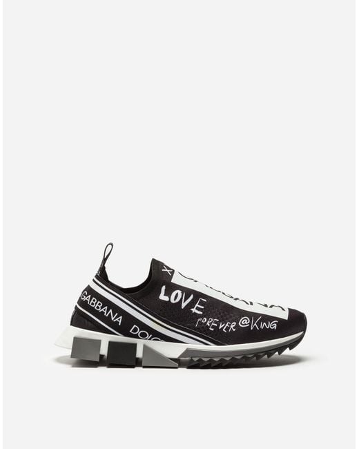 Lyst Dolce &amp; Gabbana Sneakers In Sorrento Graffiti Print
