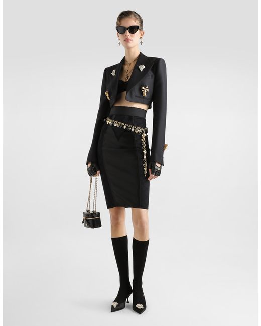 Dolce & Gabbana Black Single-Breasted Jacket