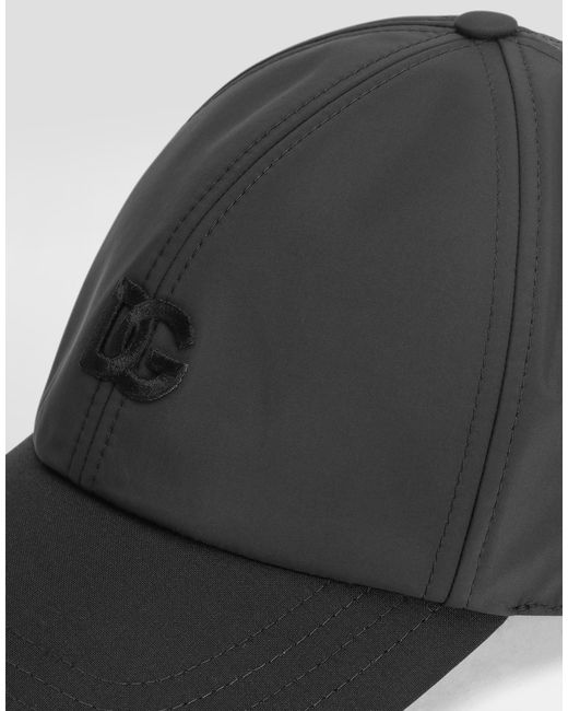 Dolce & Gabbana Gray Logo-Embroidered Baseball Cap for men