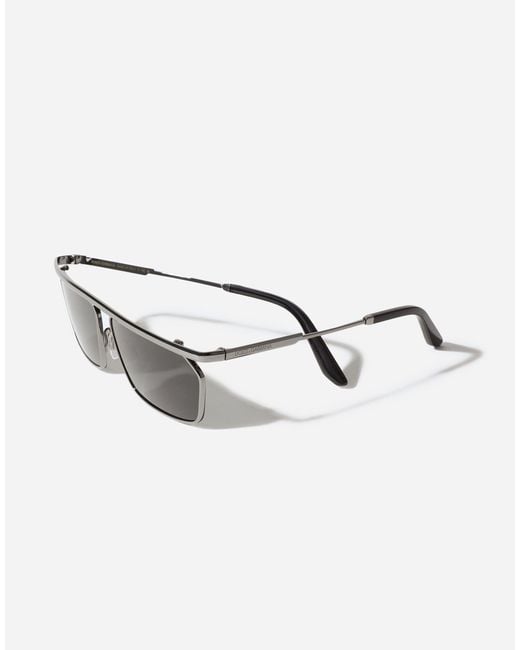 Dolce & Gabbana Gray Metal Classic Sunglasses for men