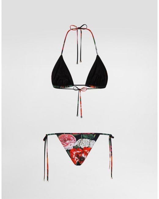 Dolce & Gabbana White Triang.Scorr.+Tanga