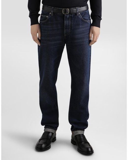 Vaqueros Clásicos De Denim Dolce & Gabbana de hombre de color Blue