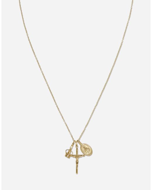 Dolce & Gabbana White Sicily Pendant 18 Carat for men